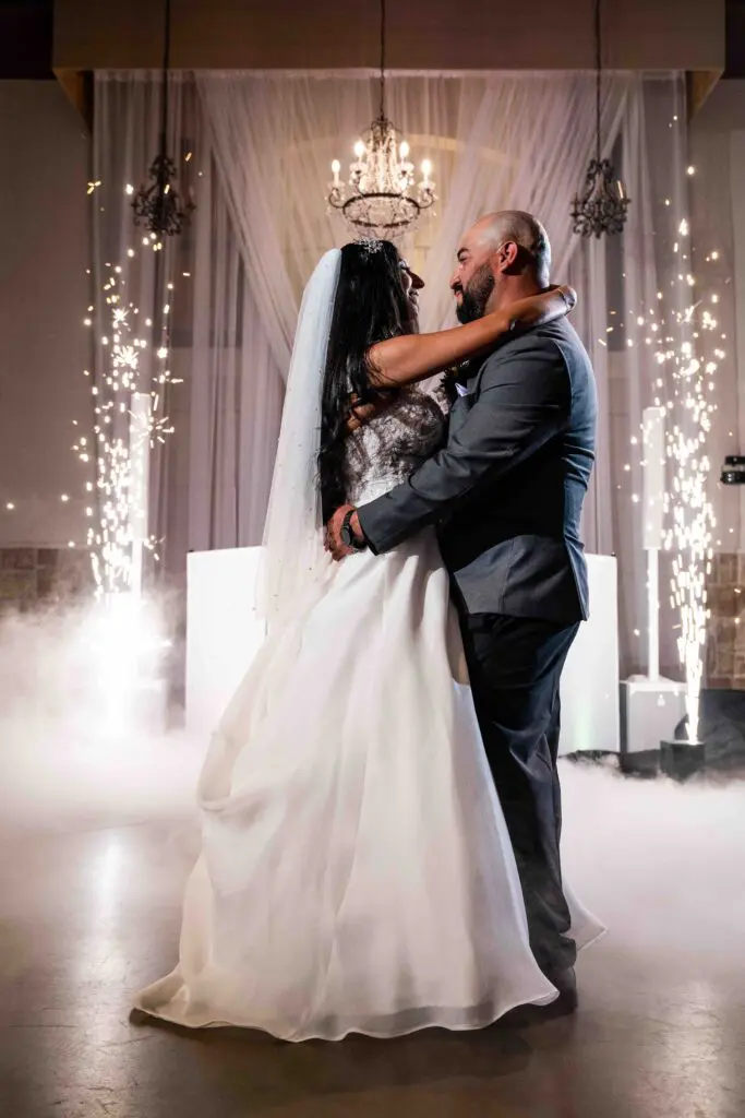 Unique Colorado Wedding Venues - Wedding Ceremony Pyrotechnics First Kiss