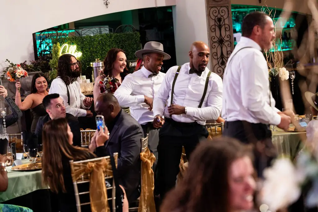 Wedding party entrance