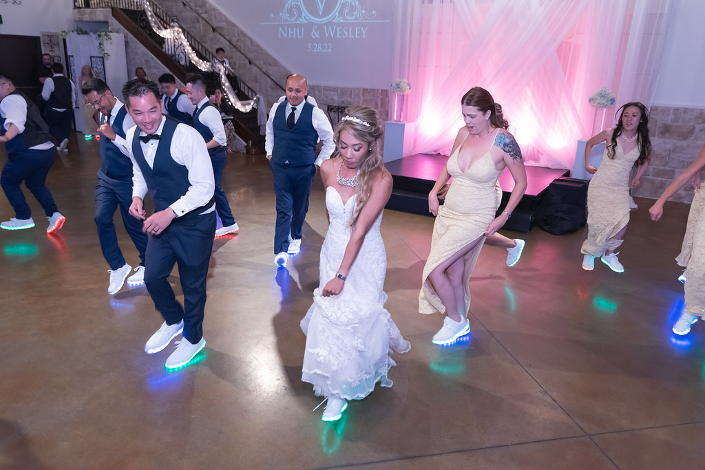 All-Inclusive Colorado Wedding Venue - LED sneakers for the bride