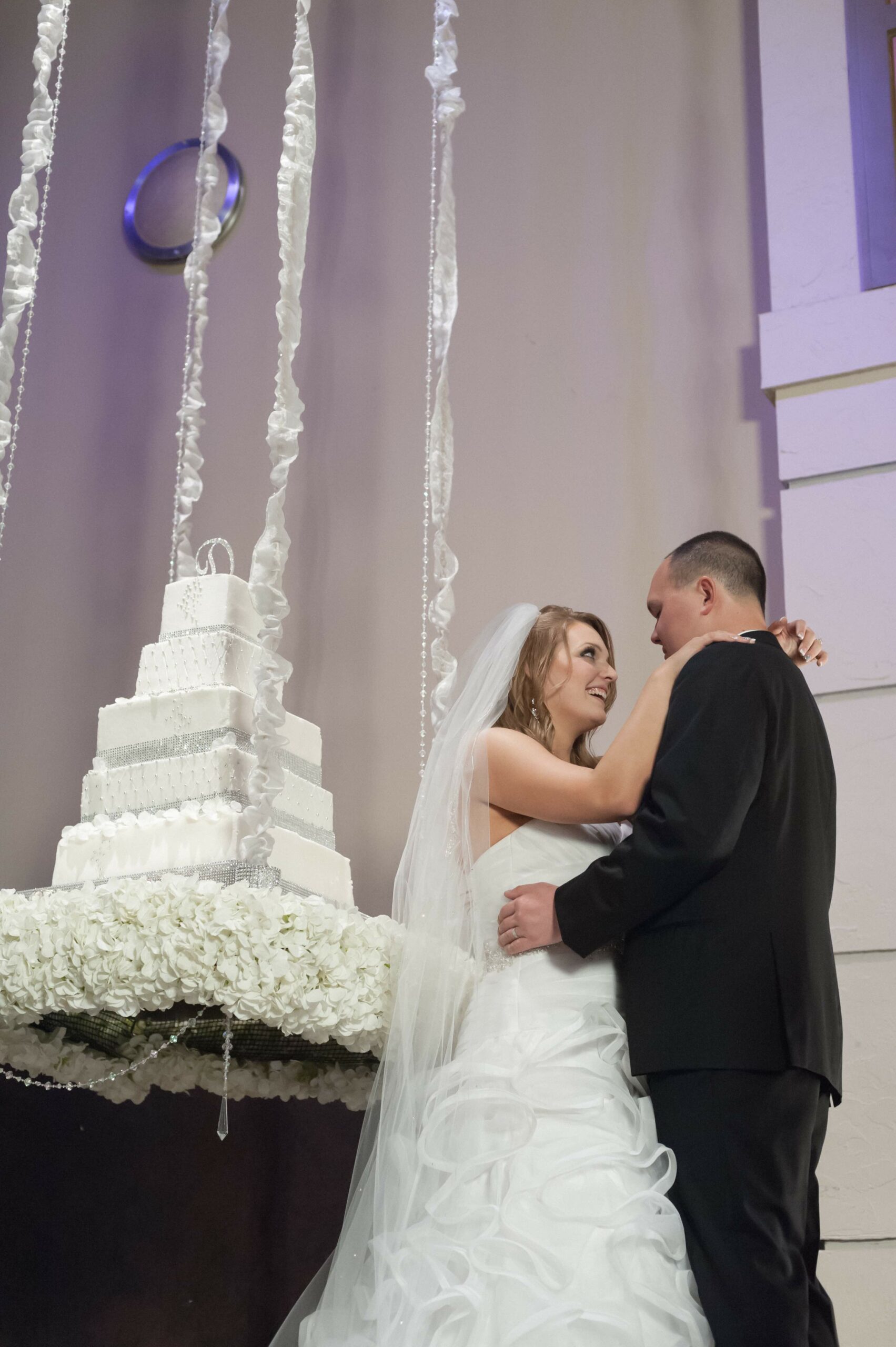 Hanging wedding cake