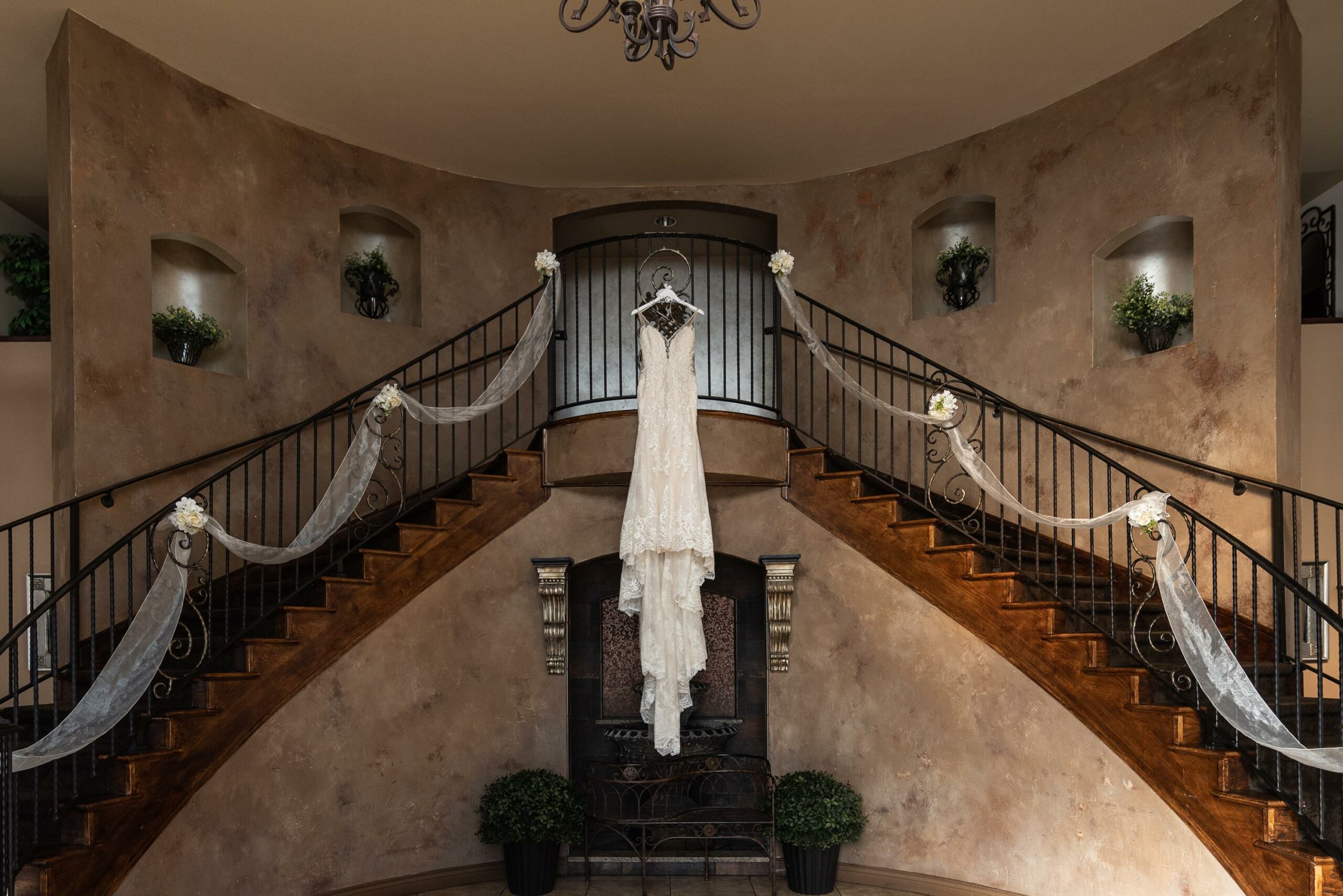 Indoor Wedding Venue Grand Staircase - Wedding Budget Tips