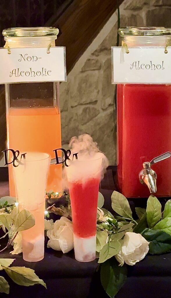 Wedding signature drinks that smoke