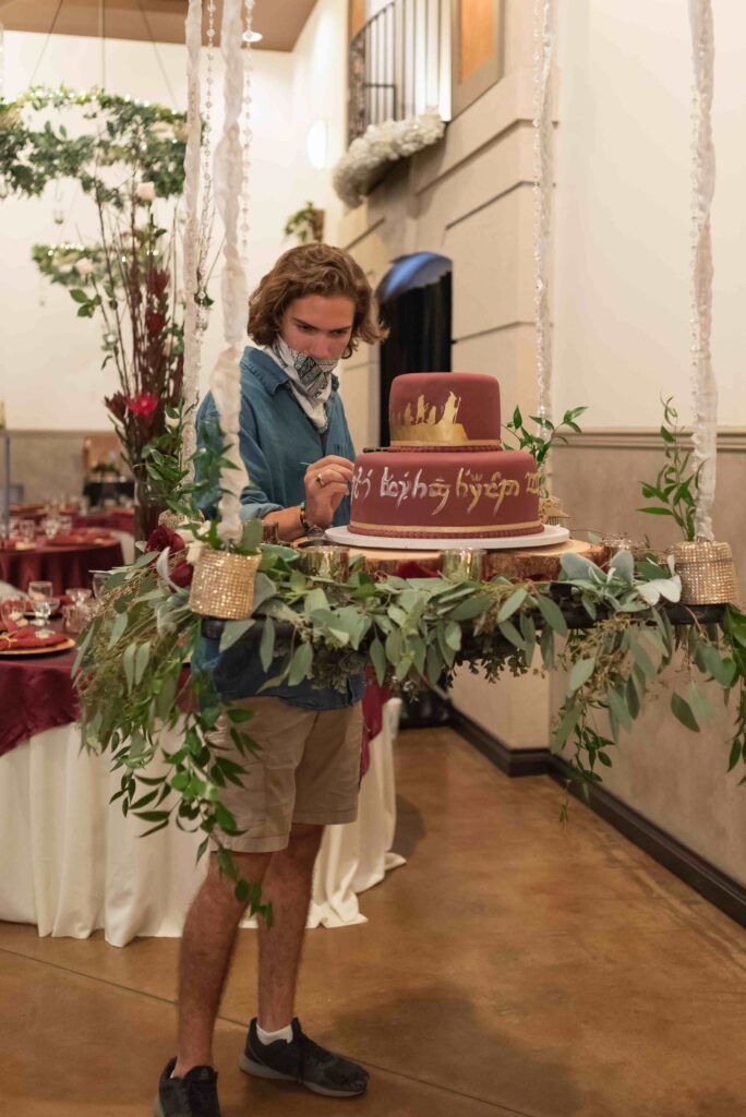 Real Weddings in Colorado - Lord of the Rings Inspired Wedding Cake