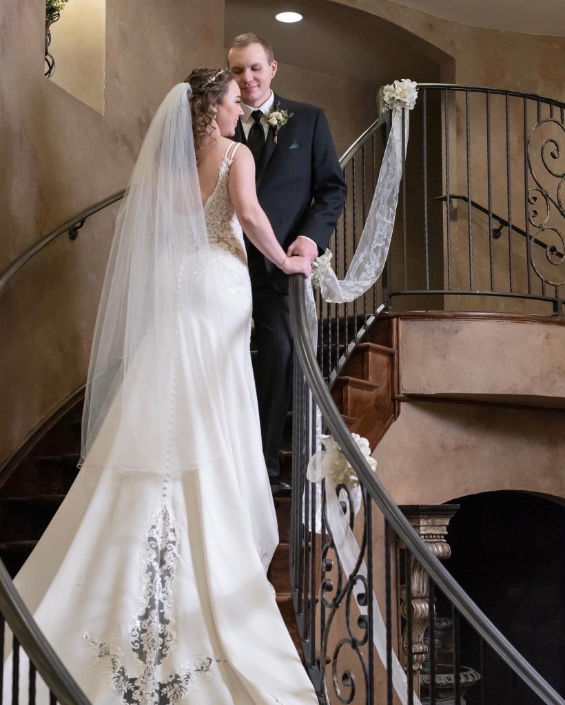 Wedding venue with staircase