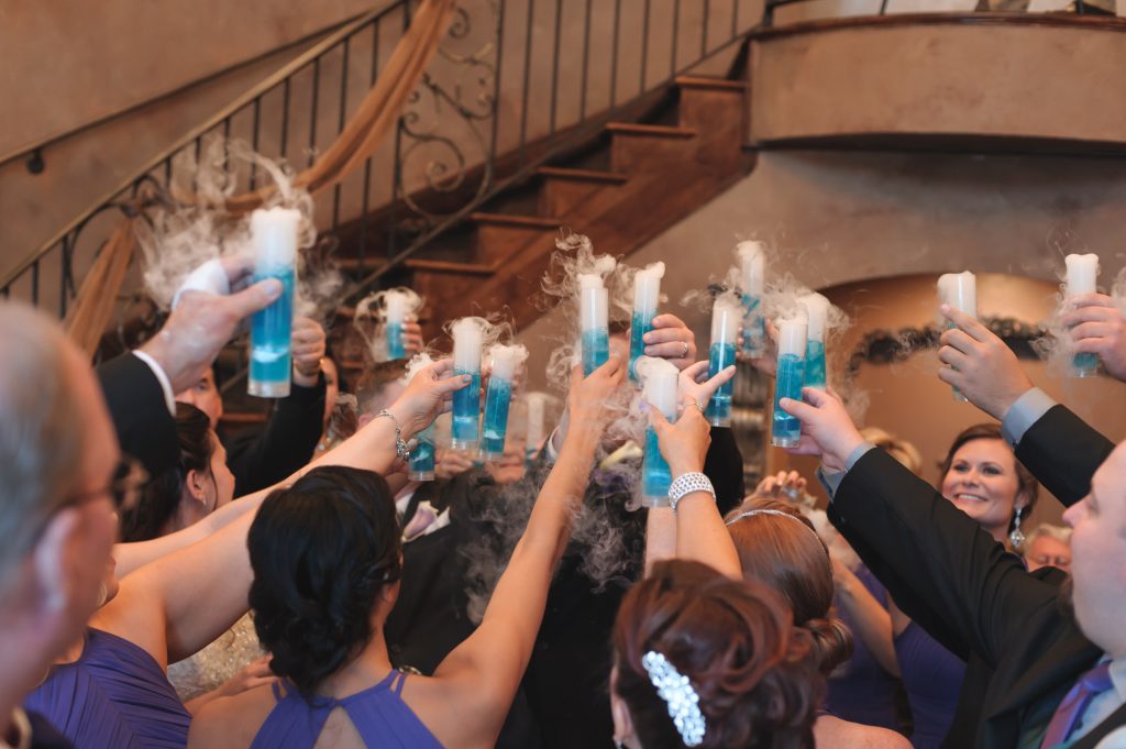 Smoking Cocktails with Wedding party