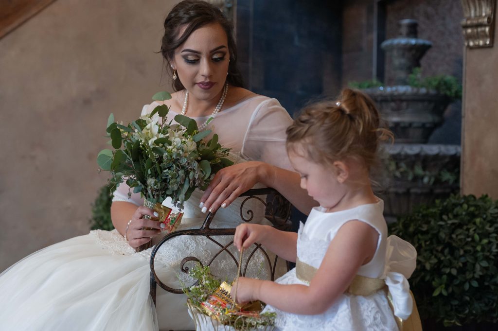 Bride and her daughter